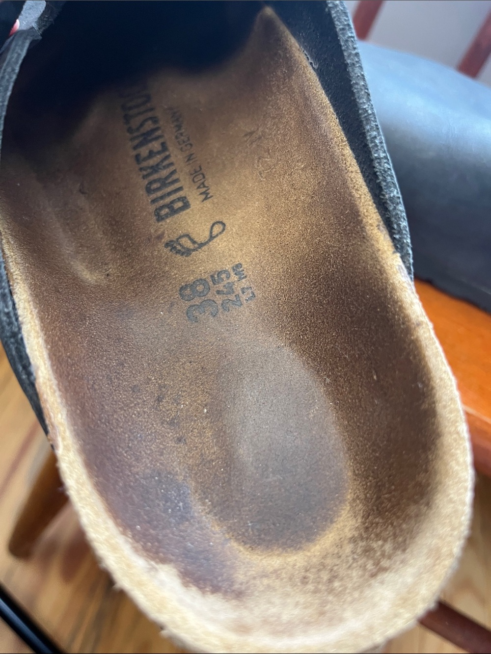 Birkenstock Boston Clogs in Black Oiled Leather, women’s size 38 - Picture 12 of 14